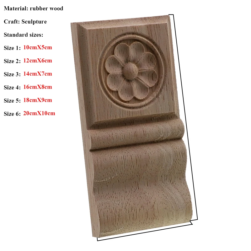 VZLX Wooden Decoration Waist Fittings Carved Decal Woodcarving Corner Wood Applique Furniture Decor Cabinet Wall Door Ornaments VZLX Wooden Decoration Waist Fittings Carved Decal Woodcarving Corner Wood Applique Furniture Decor Cabinet Wall Door Ornaments