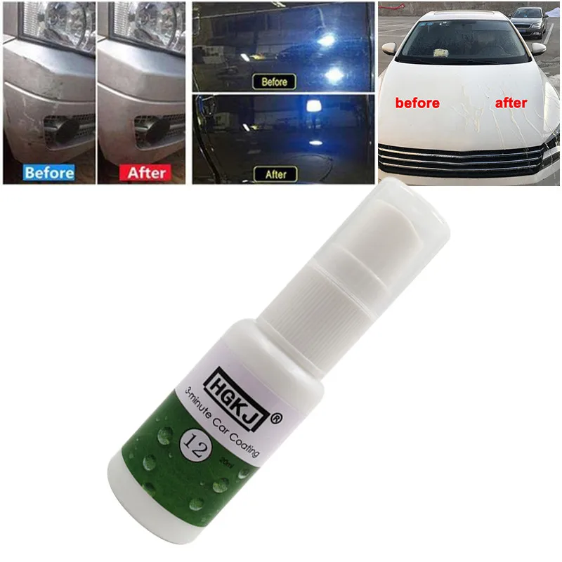 HGKJ-12 20ML Care Car Care Repair Agent Hydrophobic Coating Waterproof Coating Clean Glass Scratch Remover Car Accessories