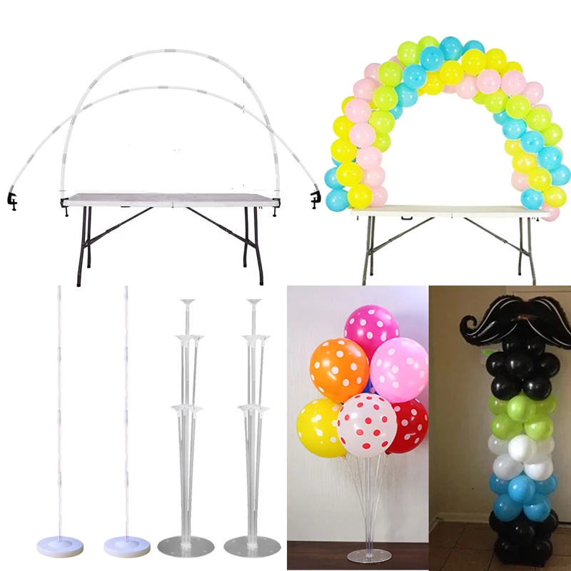 Воздушный шар палочка колонна-подставка для дня рождения Свадебные украшения Воздушные шары "сделай сам" Арка Рамка Globos зажимы праздничные вечерние украшения