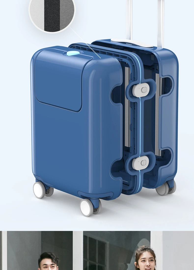 Kids Travel Luggage Boys Girls Cute Trolley Alloy Children Rolling Airplane Suitcase Spinner Wheels Trunk 17inch (6)