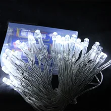 10 шт./лот, 3 м, на батарейках, светодиодный светильник, 30 светодиодный, s, гирлянда, вечерние, свадебные украшения, мигалка, сказочные огни