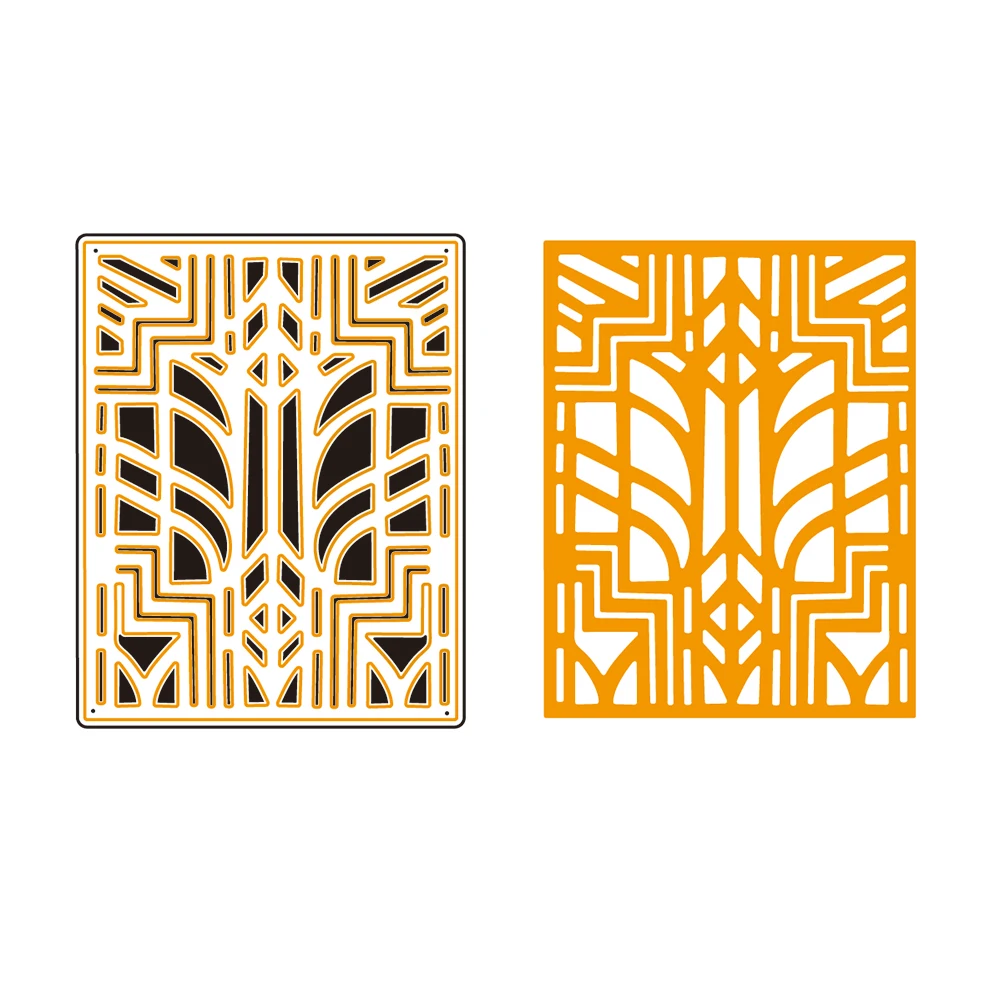 

Geometric Lines 7.8X10CM Craft Die Frame Metal Stencil Punch Cutting Dies Stamps DIY 3D Scrapbooking Photo Gift Card Making