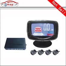 Car LCD display parking sensor LCD 4 Reverse Parking Sensors Backup Radar Detector System Kit For all the car 1set