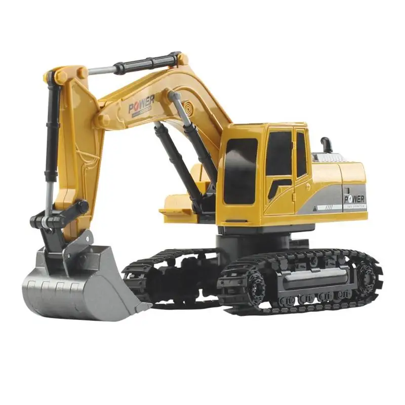 6CH Crawler Excavator Toy Model 1:24 Diecast Engineering Children Toys Vehicles Hydraulic Digger Truck Toy Tractor Car Toys