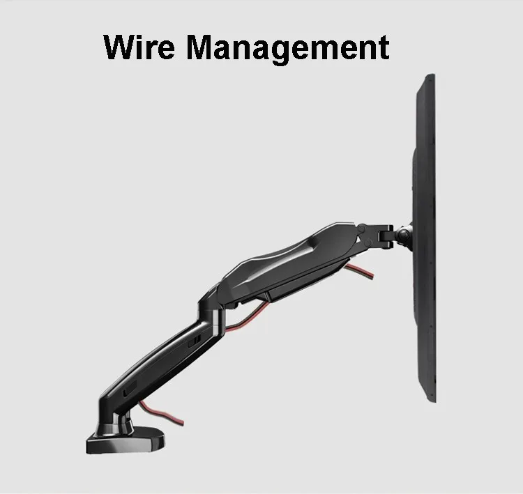 2 экрана, крепление для монитора, газовая пружина, 360 градусов, для рабочего стола, 1"-27", двойной держатель для монитора, кронштейн для телевизора с полным движением, NB F160