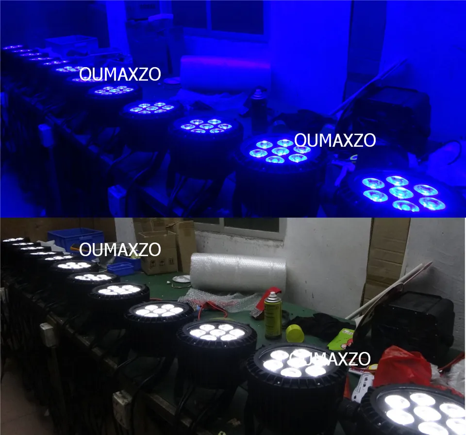 Conduziu a Luz do Palco Rgbaw plus uv Rgbwa plus uv w ao ar 6in1 6 Pçs e lote Slimpro 7 18 Livre Par 64 à Prova d' Água Luz Par 6in1 7 12 w à Prova d' Água 18 Cheap Efeito de Iluminação de palco