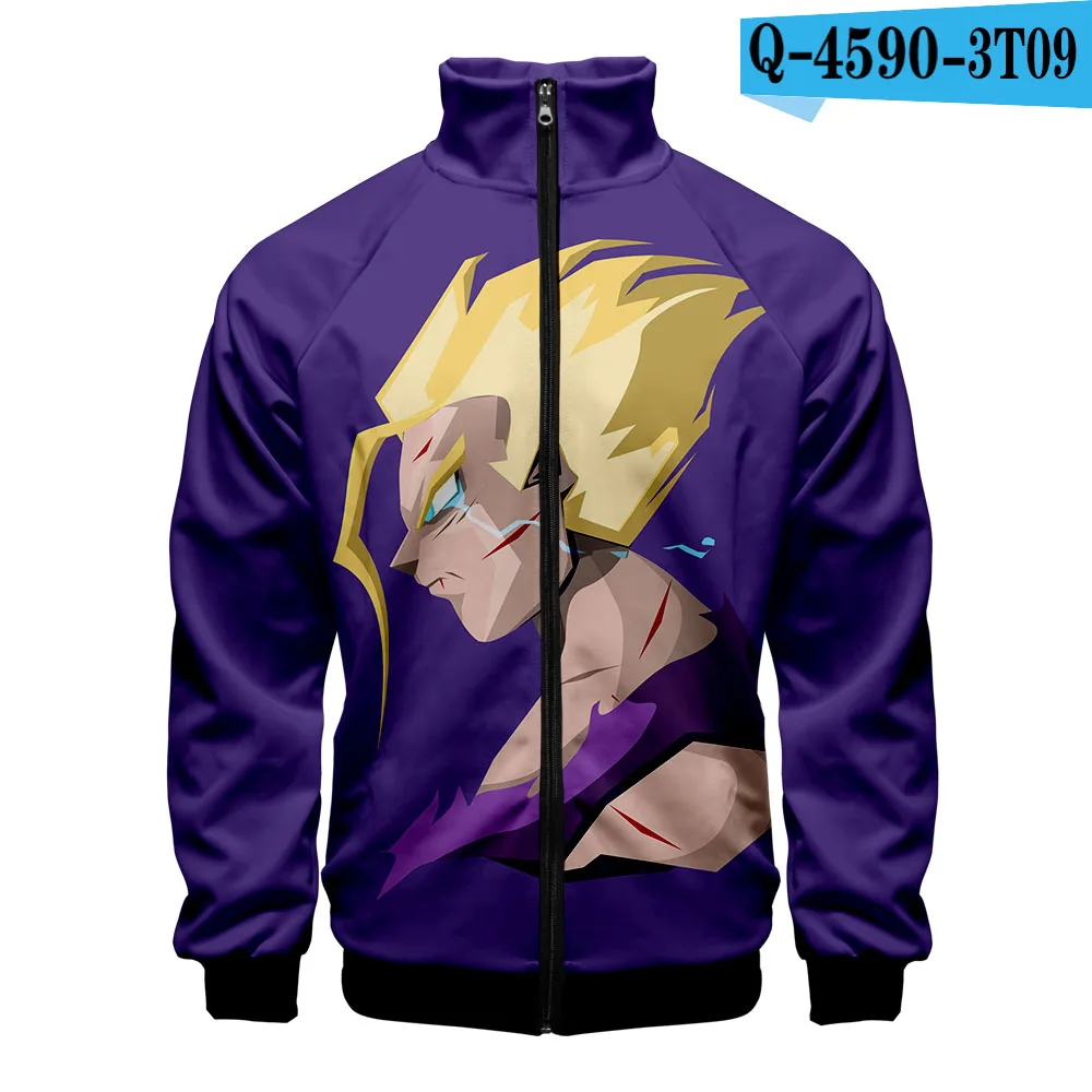 Dragon Ball бейсбольная куртка на молнии куртка-бомбер для мужчин/женщин куртка Аниме и куртки Harajuku 3d ветровка Японская уличная - Цвет: Коричневый
