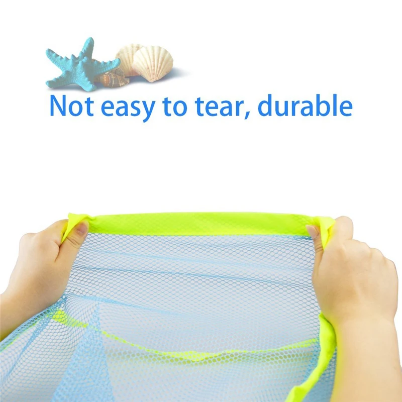 Очень большая пляжная сумка в сеточку сумка-рюкзак игрушки полотенца пляжная сумка, идеально подходит для хранения детских игрушек