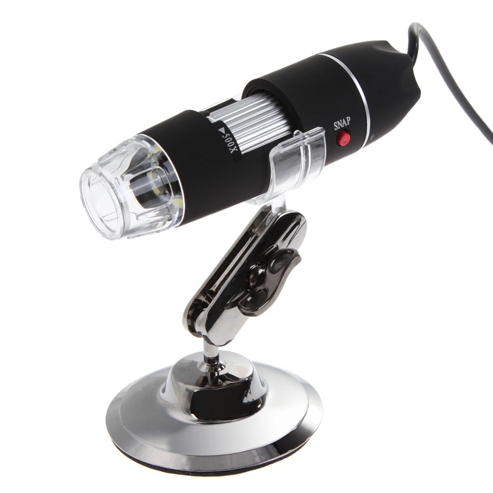 

Hot Sale High Quality Black 50-500X 2MP USB 8 LED Light Digital Microscope Endoscope Camera Magnifier Camera Free Shipping