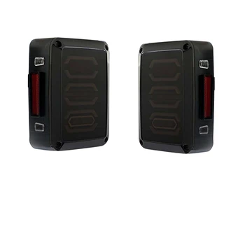 

High Quality LED DRLs+Brake Lights+Reversing Lights+Turn Singnal Car Rear Taillights Tail Lamps For Jeep Wrangler