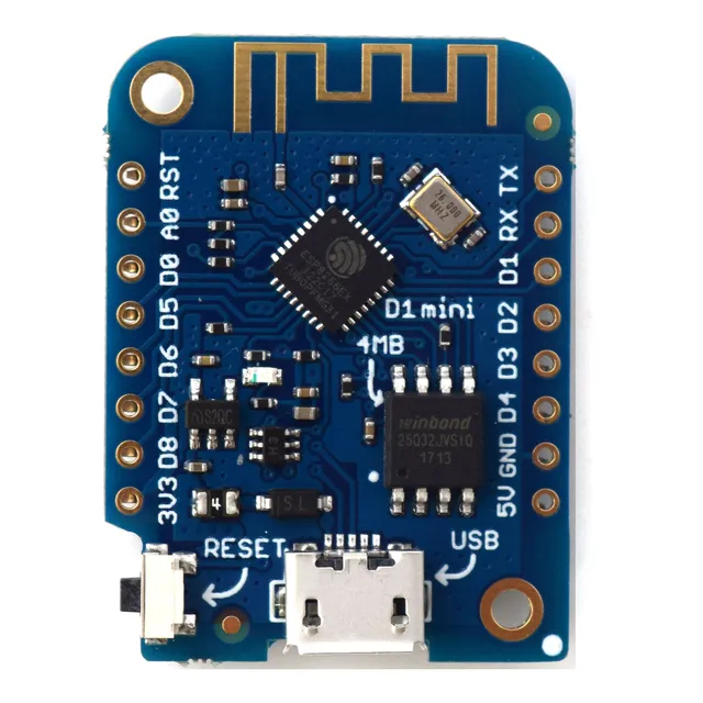 WEMOS D1 mini V3.0.0-WIFI Internet de Choses d&eacute;veloppement conseil bas&eacute; ESP8266 4 MB MicroPython Nodemcu Arduino Compatible