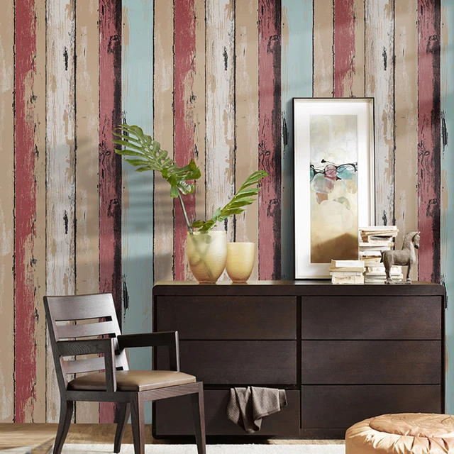 Haokhome Vintage Wood Panel L And Stick Wallpaper Roll Red Brown Haokhome Vintage Wood Panel L And Stick Wallpaper Roll Red Brown Self Adhesive Contact Paper