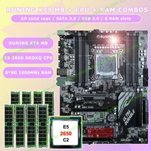 Nieuwe!! Runing Super ATX X79 LGA2011 moederbord 8 DDR3 DIMM slots max 8*16G geheugen Xeon E5 2650 C2 CPU 64G (8*8G) 1600 MHz DDR3 RECC(China)