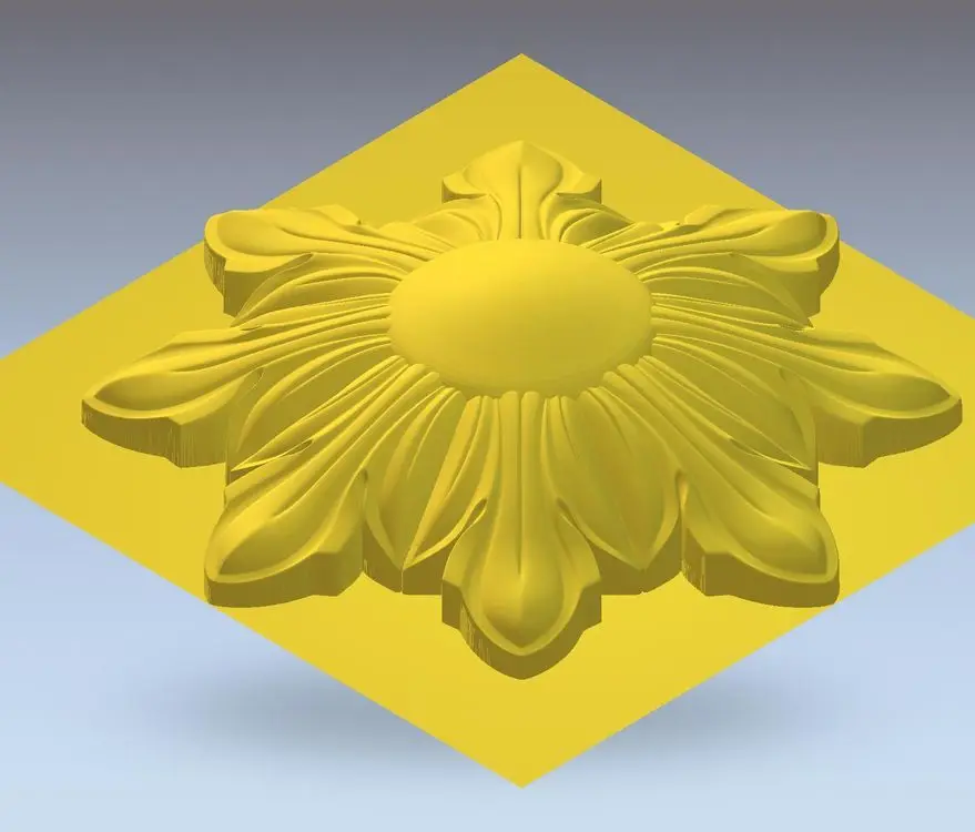 3d model relief for cnc in STL file format rosette_4 | Инструменты