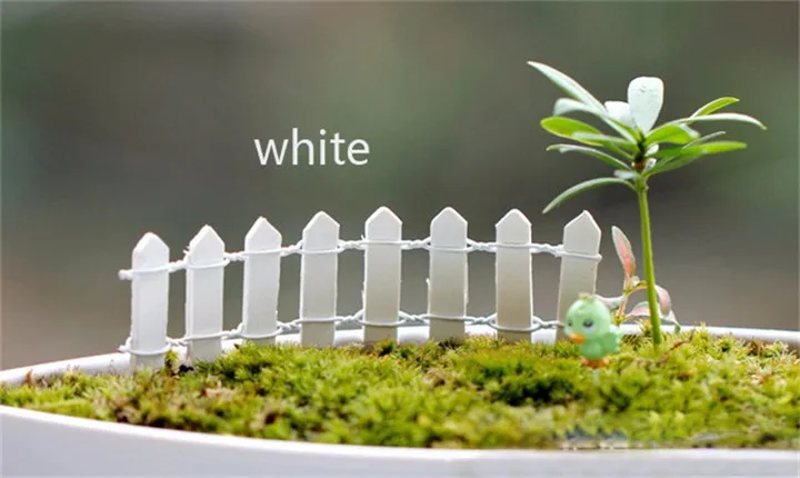 5 1Pcs Micro Landscape Small Wooden Fence DIY Flexible Figurines Miniatures Home Decoration Toy Jewelry Accessories