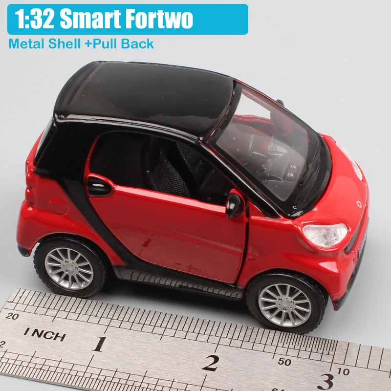 Детские 1:32 весы мини maisto smart fortwo хэтчбек Вытяните назад SmartCar city coupe микро литье под давлением модель подарки автомобиль игрушка коллекционная