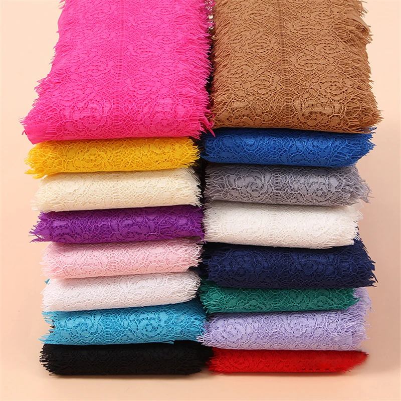 

150CM Colorful Lace Trim High Quality Eyelash Lace Trim Headband DIY Lace For Dress Floral Lingerie Pajamas