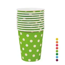 

Colorful Disposable Polka Dot Paper Cups Drinking Cup Party Tableware Wedding Party Birthday Baby Shower Supplies 5