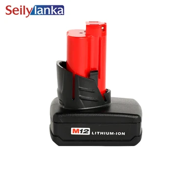 

For Milwaukee Mil 12V 5000mAh power tool battery 48-11-2401,48-11-2402,C12 B,C12 BX,M12