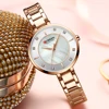 Curren-relojes de oro rosa de lujo para mujer, pulsera de cuarzo resistente al agua, relojes para mujer y Niña ► Foto 2/6