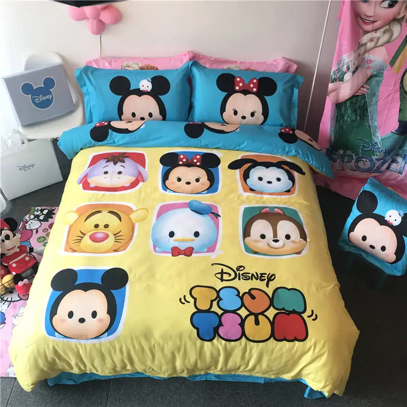 جديد ديزني منطقة تسوم منطقة تسوم طقم سرير للبنات نوم حاف مجموعة غطاء للأطفال ديكور المنزل القطن طفل المفرش الكامل الملكة الملك حجم