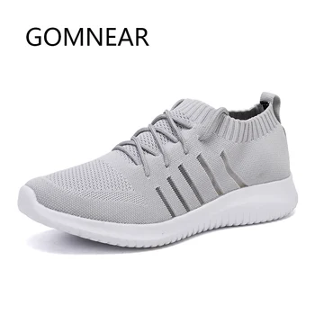 

GOMNEAR 2019 Men's Running Shoes Breathable Outdoor Sports Shoes Man Lightweight Sneakers Comfortable Athletic Training Footwear