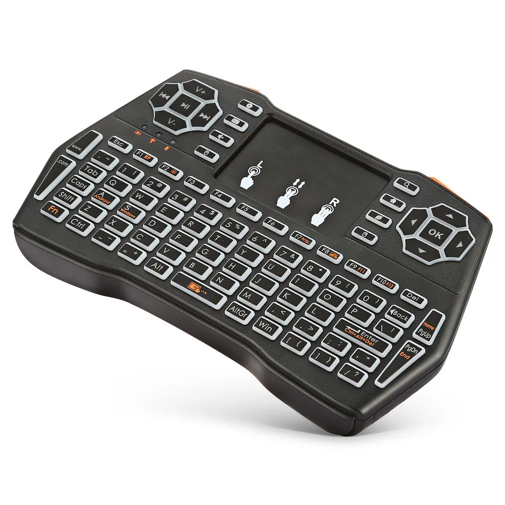 Gaming Keyboard LED Colorful Multi-Color Backlight Wireless Multifunctional Handheld Keyboard Flying Mouse Multi-Touch Screen