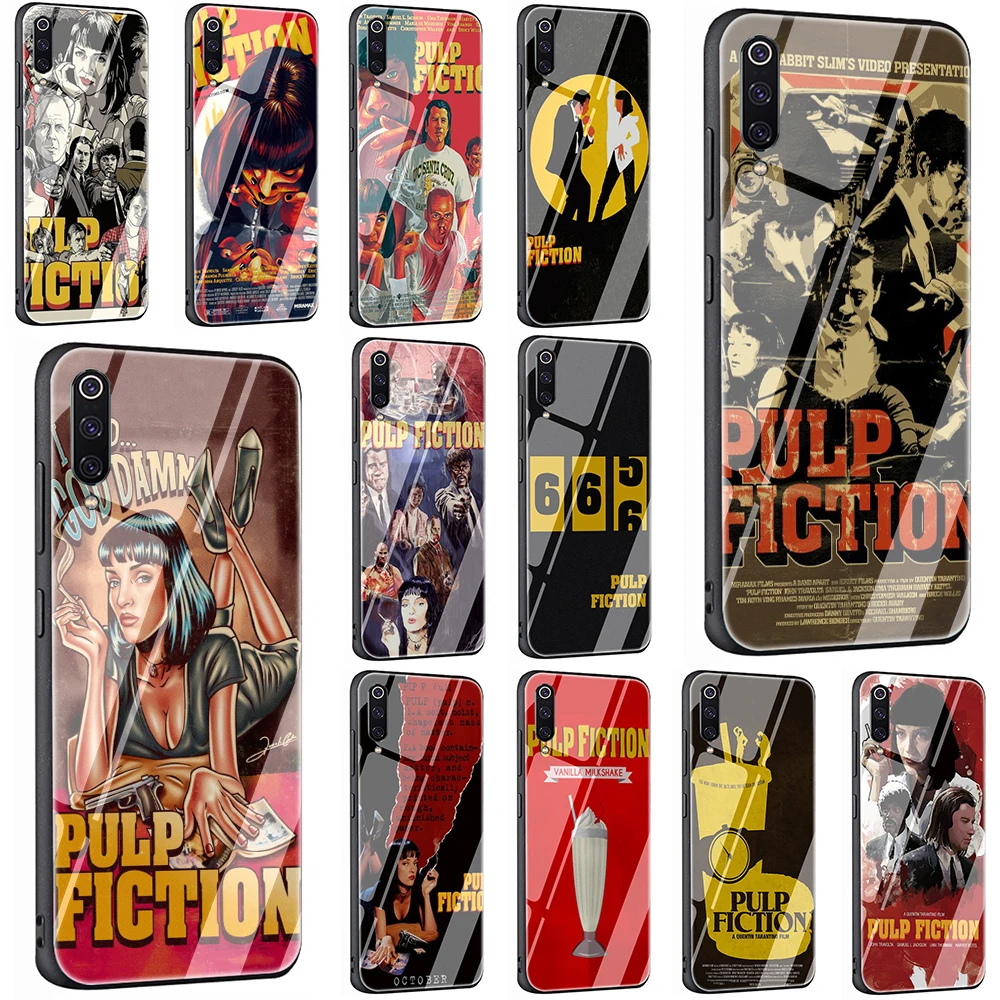 

Pulp Fiction Move poster Tempered Glass TPU Cover for Xiaomi 8 Lite A1 A2 9 Redmi Note 5 6 7 Pro 6A 4X POCOPHONE F1