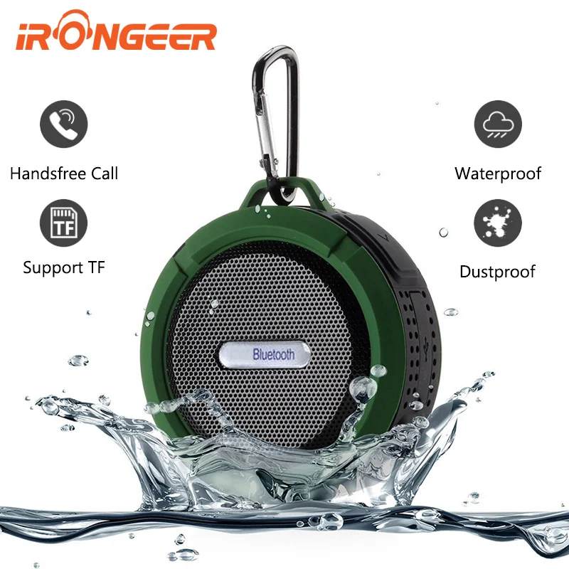 

Waterproof Wireless Bluetooth Speaker Bathroom Mini Fashionable Musical Instruments With Suction Cup Built-in Microphone