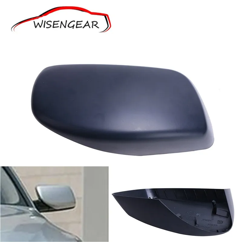 Car Left Matte Black Auto Side Mirror Covers Car Door Rear View Mirrors