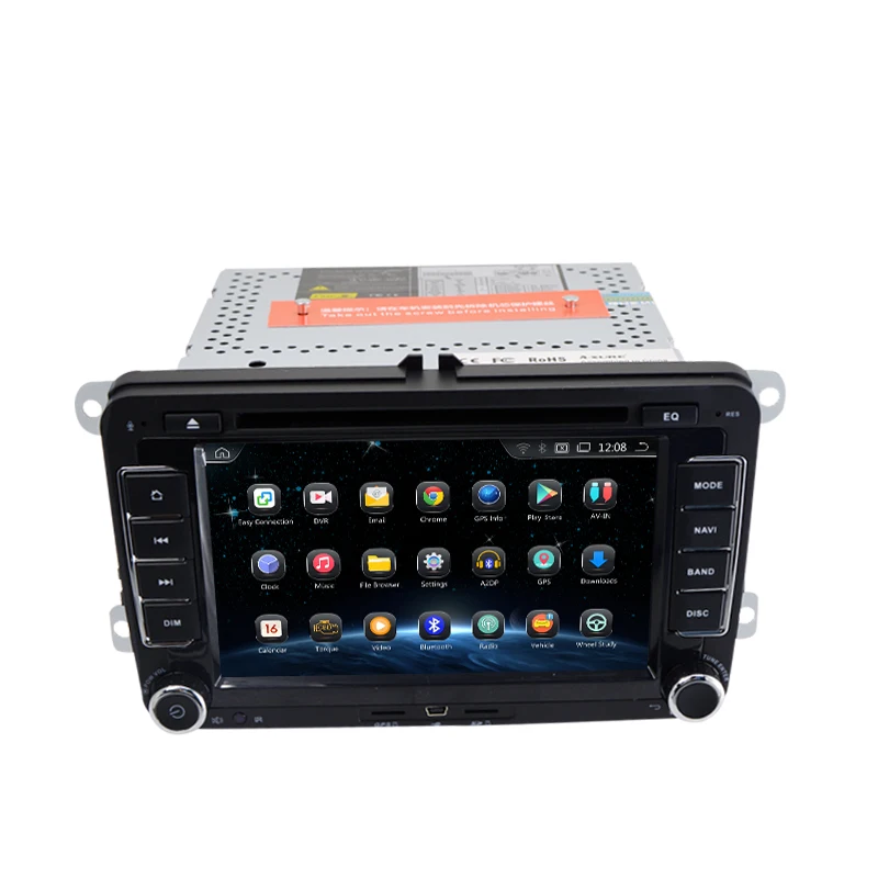 Clearance 7 Inch Android 9.0 2 Din Car DVD Player For VW Golf Tiguan Skoda Fabia Rapid Seat Leon Skoda CANBUS Wifi GPS BT USB Radio 4
