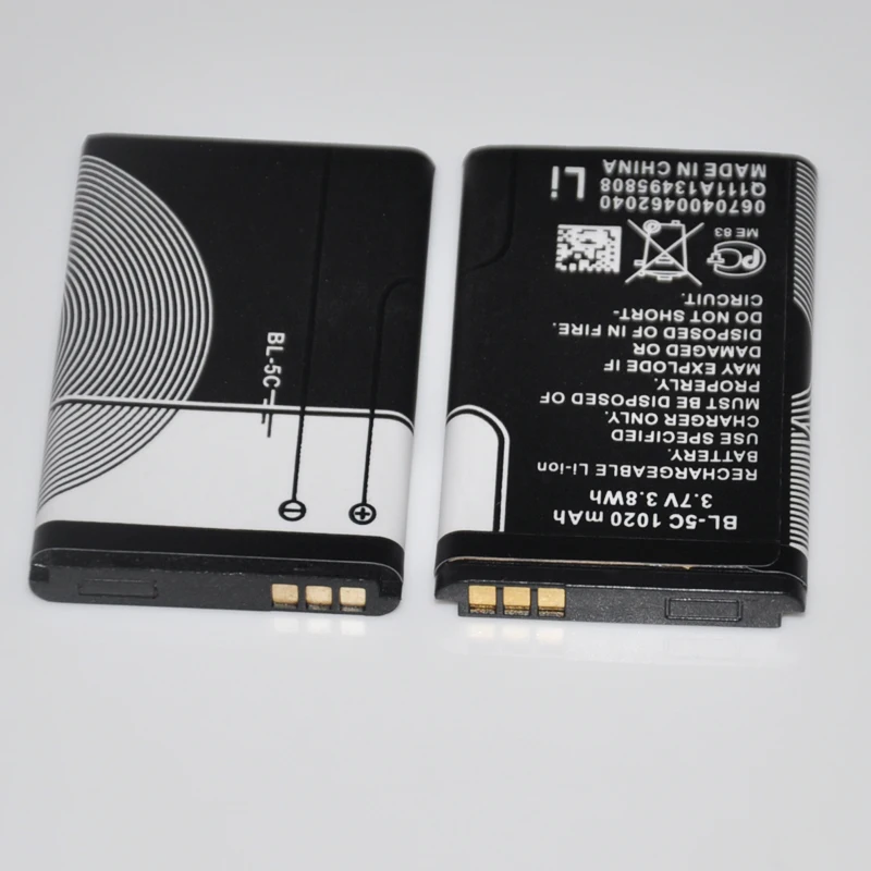 10PCS 3.7V Lithium ion Polymer Rechargeable battery phone cell BL 5C