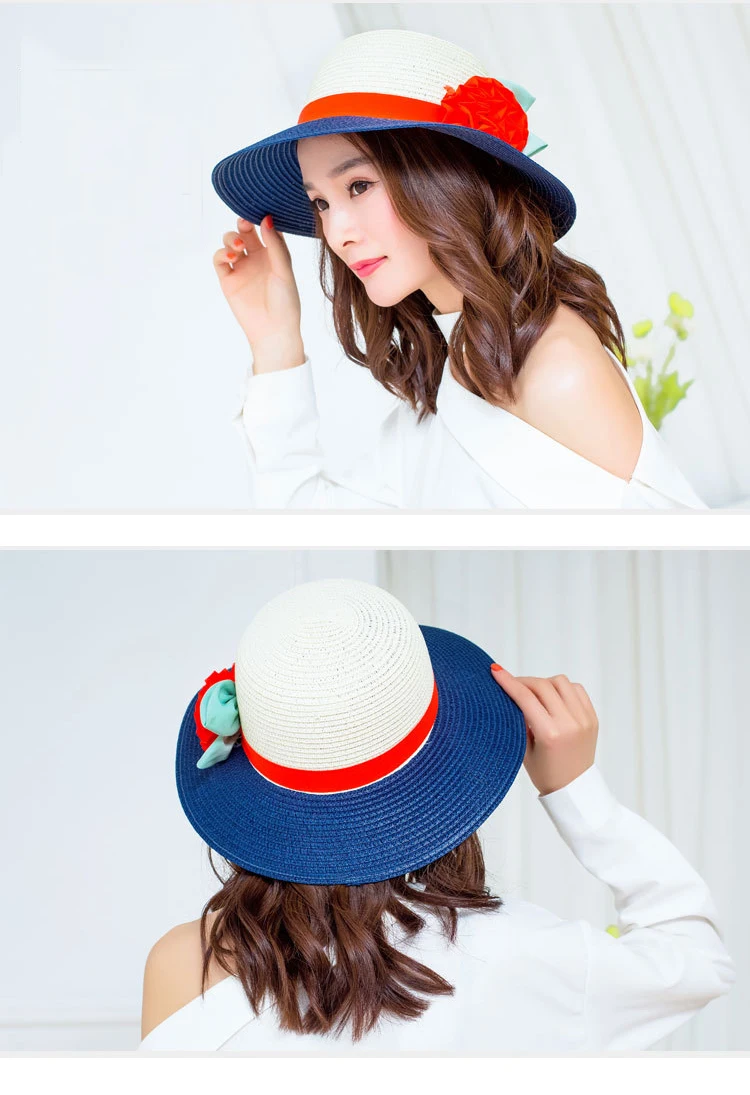 Mingjiebihuo Новая мода милые девушки простой и щедрый Леди Летняя шляпа складной пляжный Наряду sun Hat