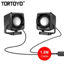 TORTOYO USB3.0 на батарейках Настольный ПК USB Динамик смарт-телефон стерео Бас резонирующей коробки громкий Динамик мини 3D сабвуфер для Тетрадь ноутбук