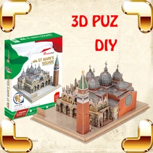 Новое поступление подарок площадь Святого Марка 3D головоломка модель Строительство DIY Строительство знаменитая коллекция игрушка для взрослых образование обучающая игра