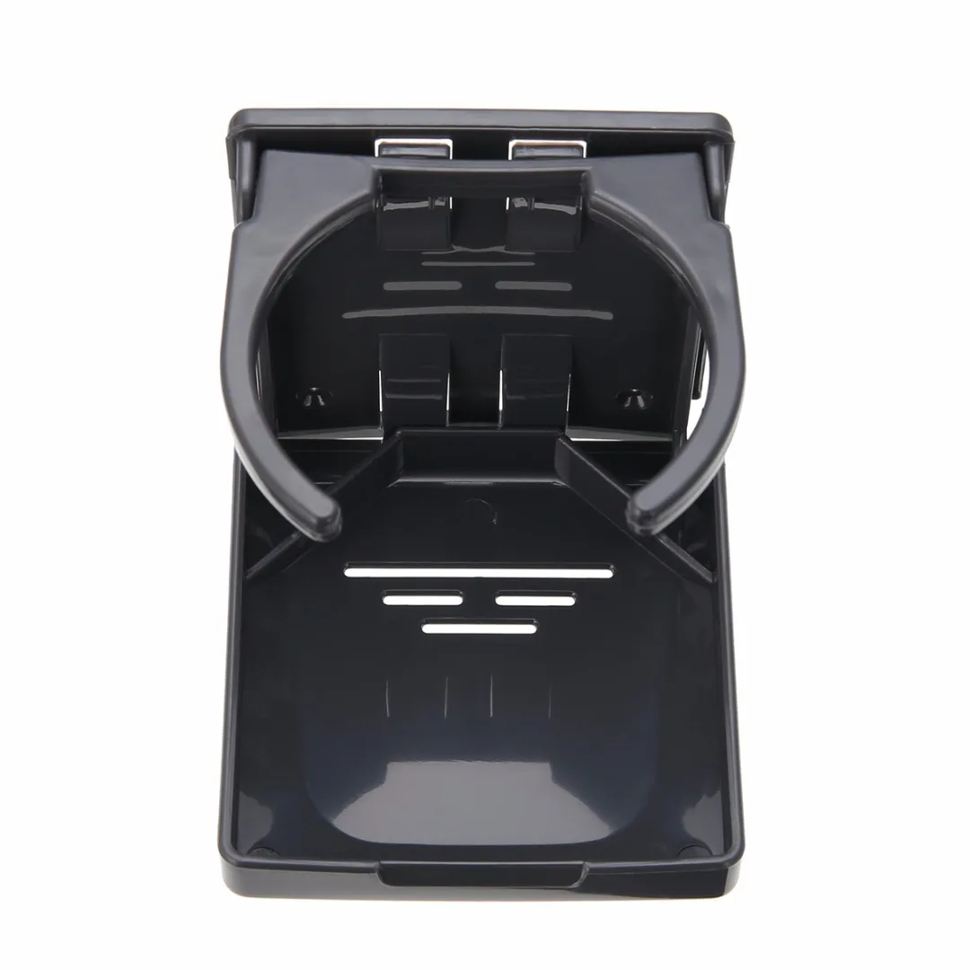 MAYITR Adjustable Folding Cup Holder Coffee Drink Bottle Stand Mount Universal for Car Boat RV Drinks Holder Black