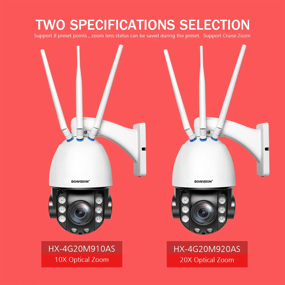 004 SIM Card 4G PTZ IP Camera