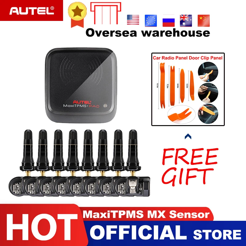 

Autel MX-Sensor 433MHz Programmable/Tire Pressure Sensor Cover Over 90% of All OE Sensors Prevent Air Leak Pressure Sensor Based