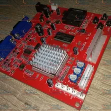 Новое поступление CGA к VGA конвертер CGA EGA YUV К VGA красный PCB 2 VGA выходные принадлежности части шкафа для аркадной ЖК-игровой машины