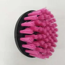 1 шт. 4 дюйма розовый дрель Мощность скраб Чистящая Щетка для кожи Пластик деревянная мебель салоны машины очистки Мощность на каждый день