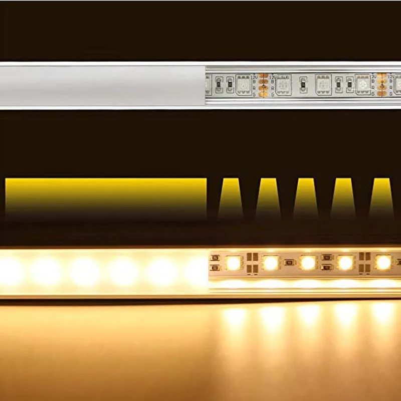 Мм 20X20 мм квадратный алюминиевый светодио дный светодиодный профиль Светодиодная лента u-образный алюминиевый канал для поверхностной