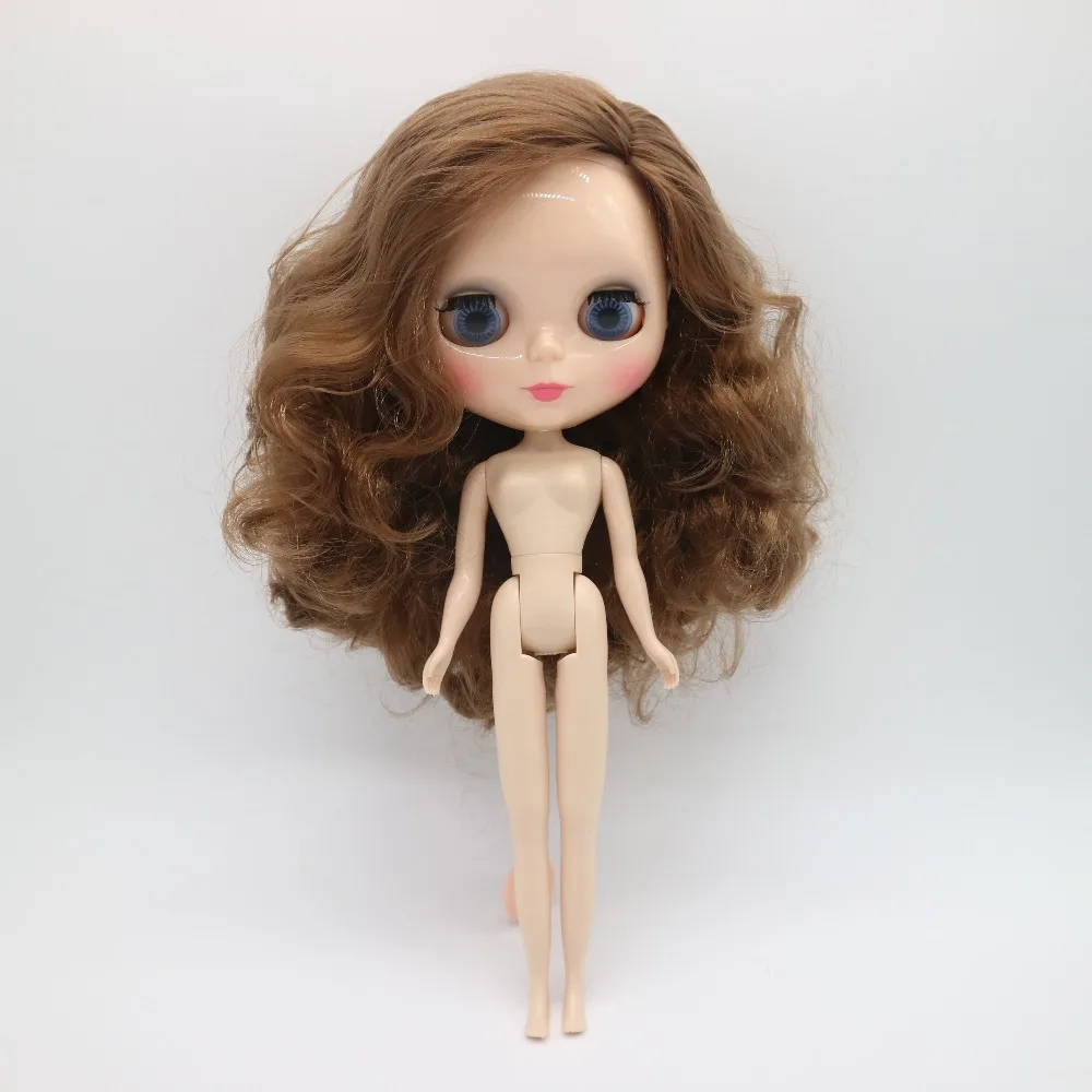 Кукла Обнаженная blyth(коричневый кудрявый волос