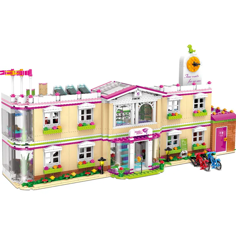 

XINGBAO 12001 New 1750Pcs City Girl Series The Happy Teaching Building Set Building Blocks Bricks LegoINGys For Kids As Gifts
