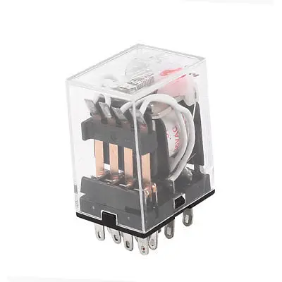 

HH54PL AC 36V Coil 14 Pins 4PDT Red LED Indicator Light Power Relay