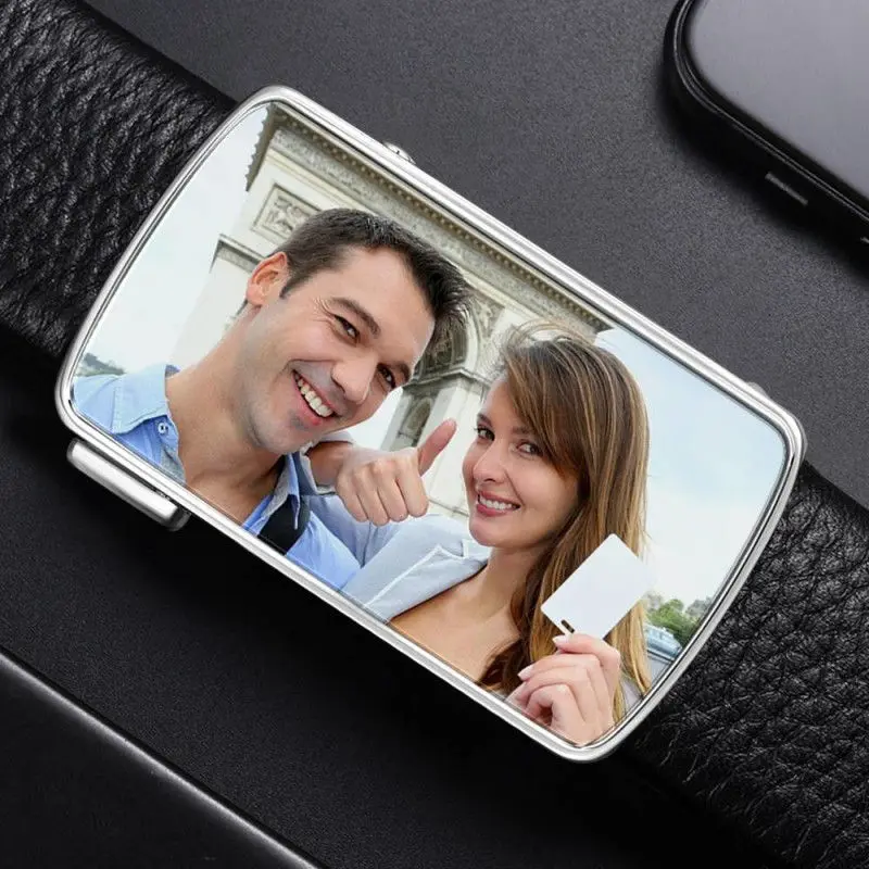 

Men's Custom Photo Belt Buckle Personalized Custom Design Print on Demand Dropshipping