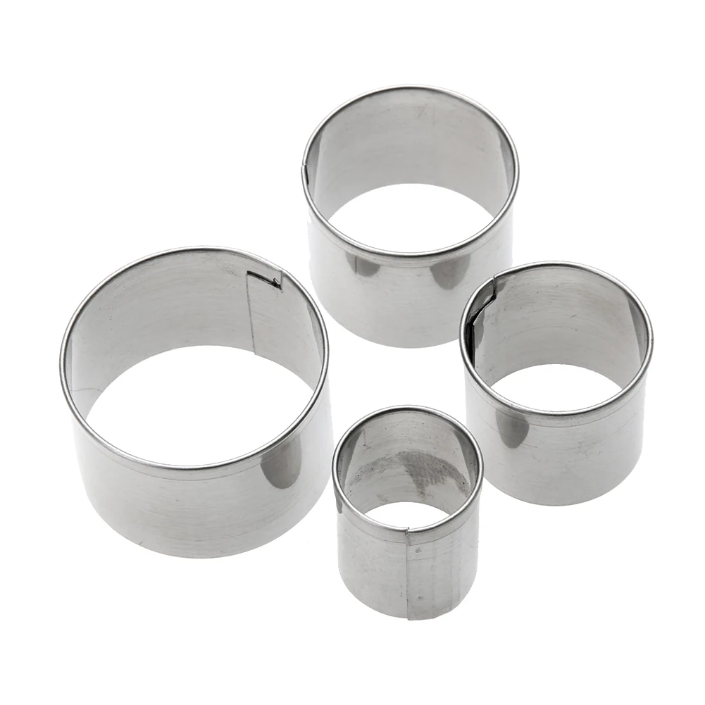 

4Pcs/set Briar Rose Shape Stainless Steel Candy Biscuit Jelly Fondant Cookie Cutters Set Fondant Cake Decorating Tools