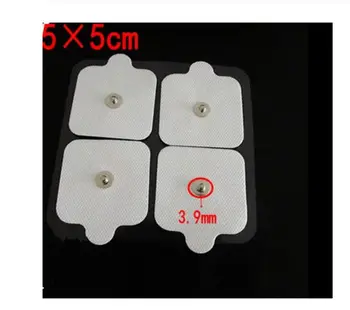 

20/40pcs 5*5cm SQUARE STUD Electrode Pads SELF ADHESIVE Reusable For Compex TENS EMS Units OSIM patch Family Doctor accessories