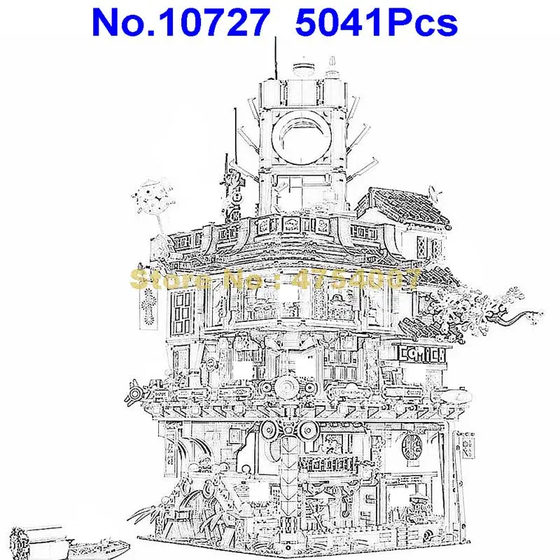 

10727 5041pcs ninja city masters of spinjitzu bela building block 70620 Toy