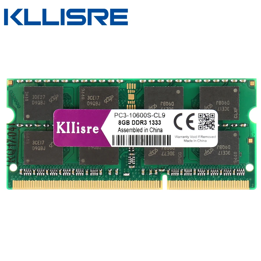 Kllisre sodimm ddr3 8 Гб 1600 и 1333 204 оперативной памяти ноутбука оперативная память SO-DIMM Тетрадь памяти 8GB