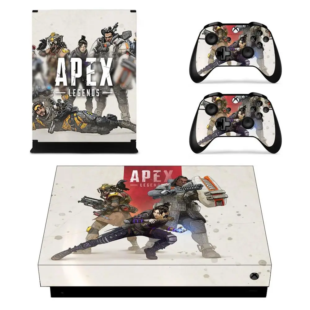 Apex Legends Полный лицевой панели кожи консоли и наклейка на контроллер для Xbox One X консоли+ контроллер кожи - Цвет: YSX1X2018